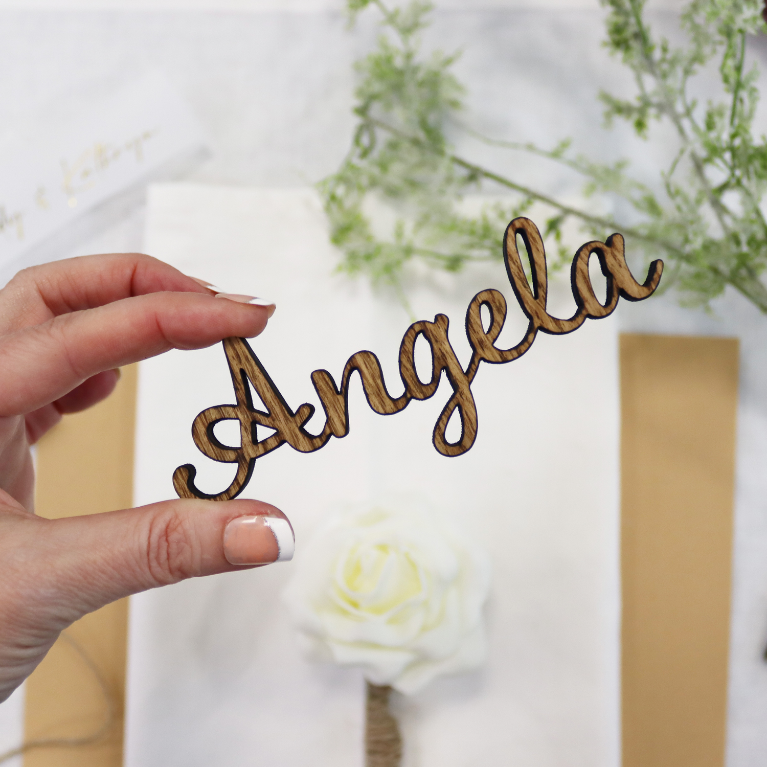 Personalised Wedding Table Decorations