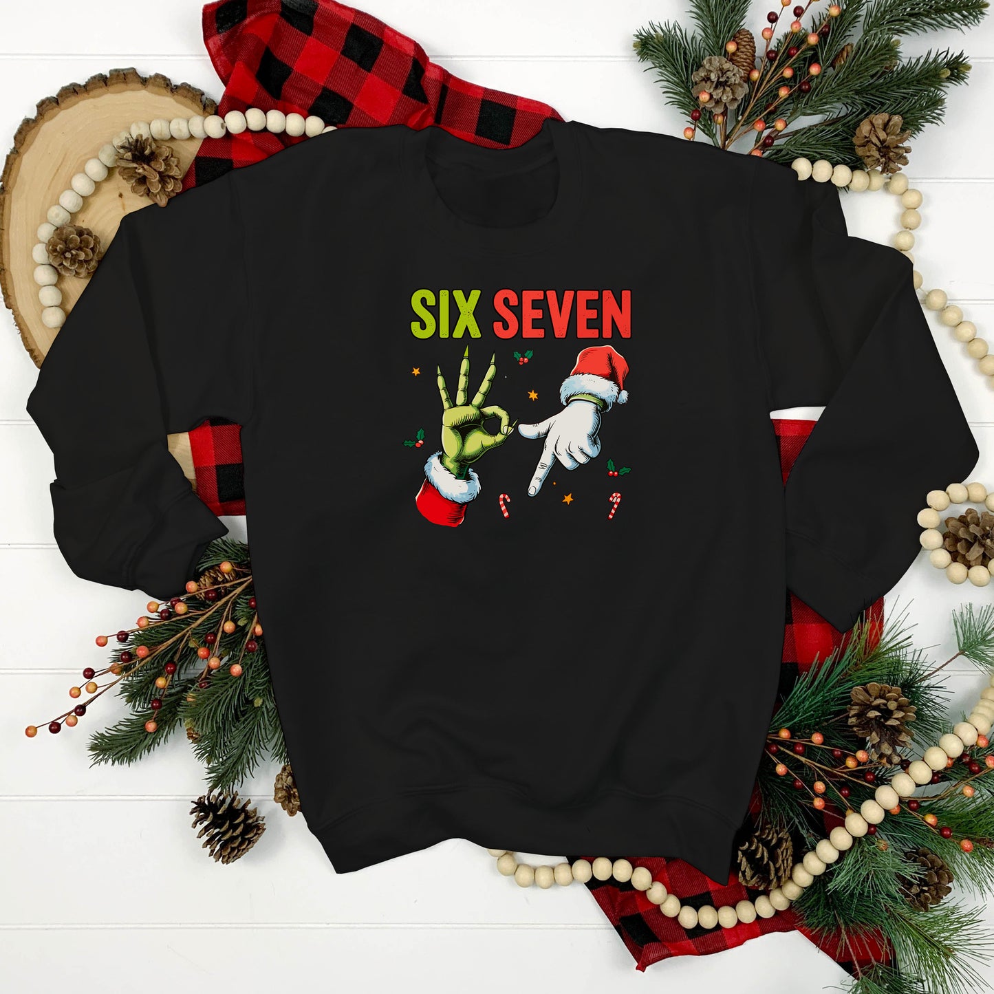 Funny Six Seven Meme Children's Christmas Jumper