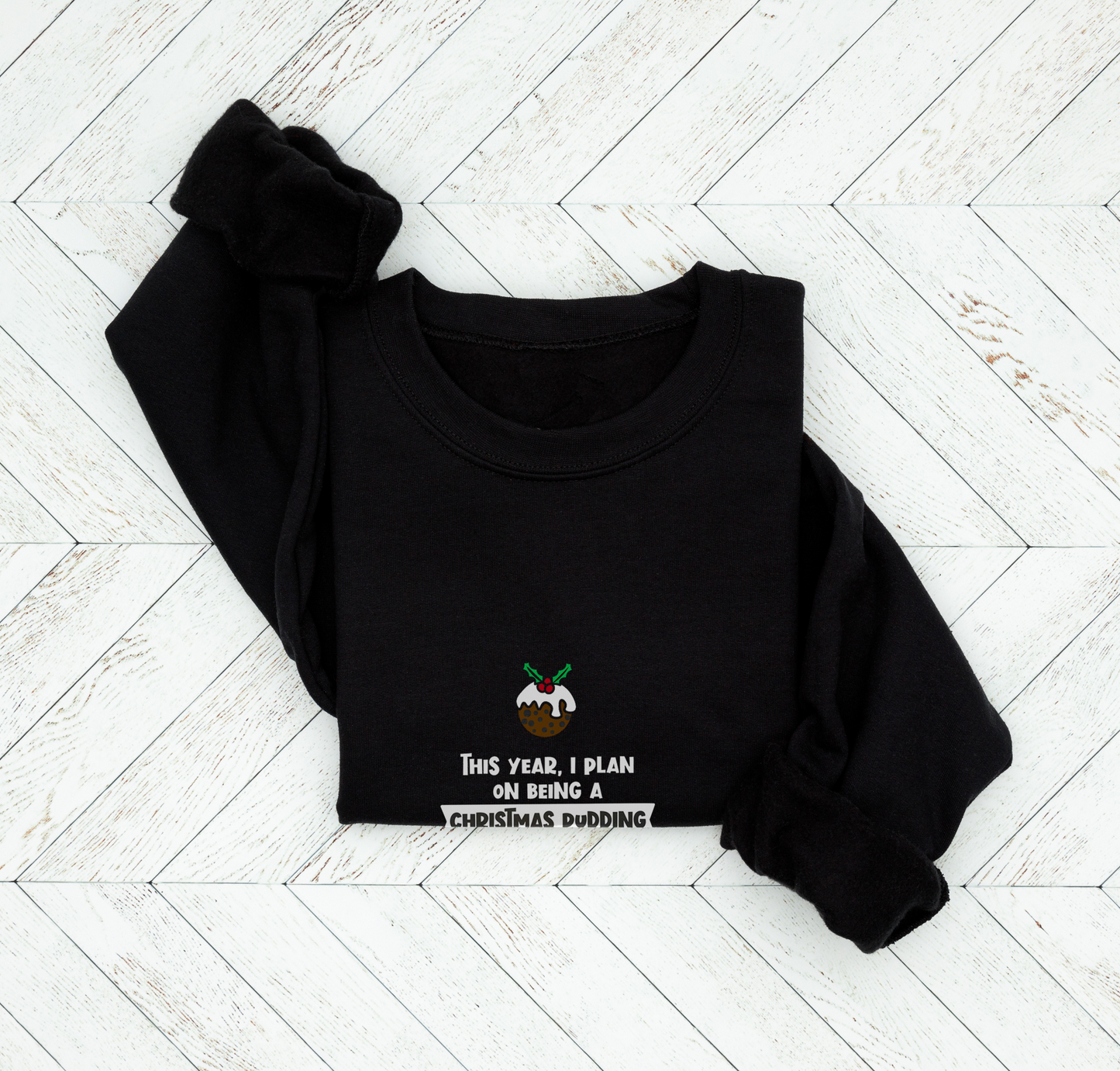 Funny Christmas Pudding Christmas Jumper