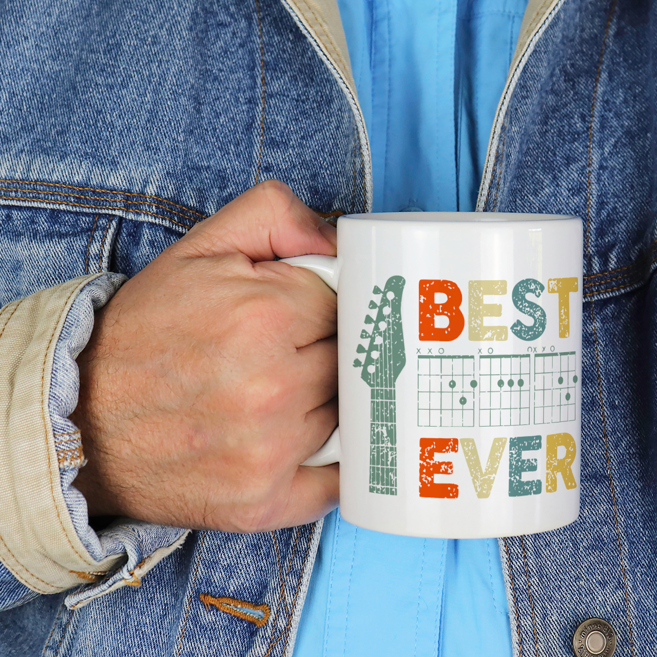 Guitar Best Dad Music Mug