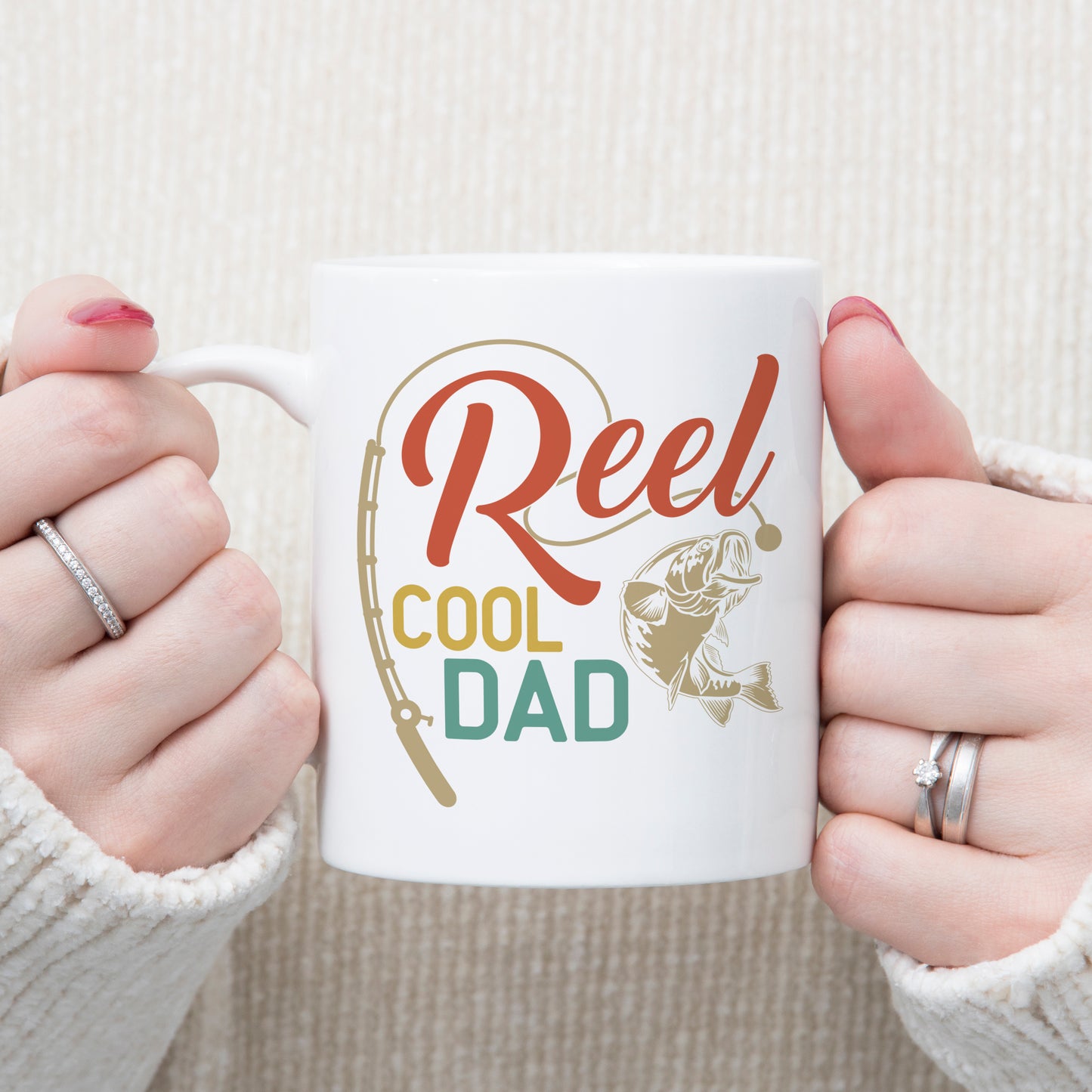 Reel Cool Dad Fishing Father's Day Mug