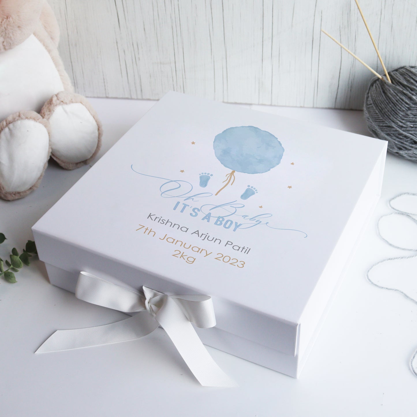 Luxury Baby Boy Keepsake Box