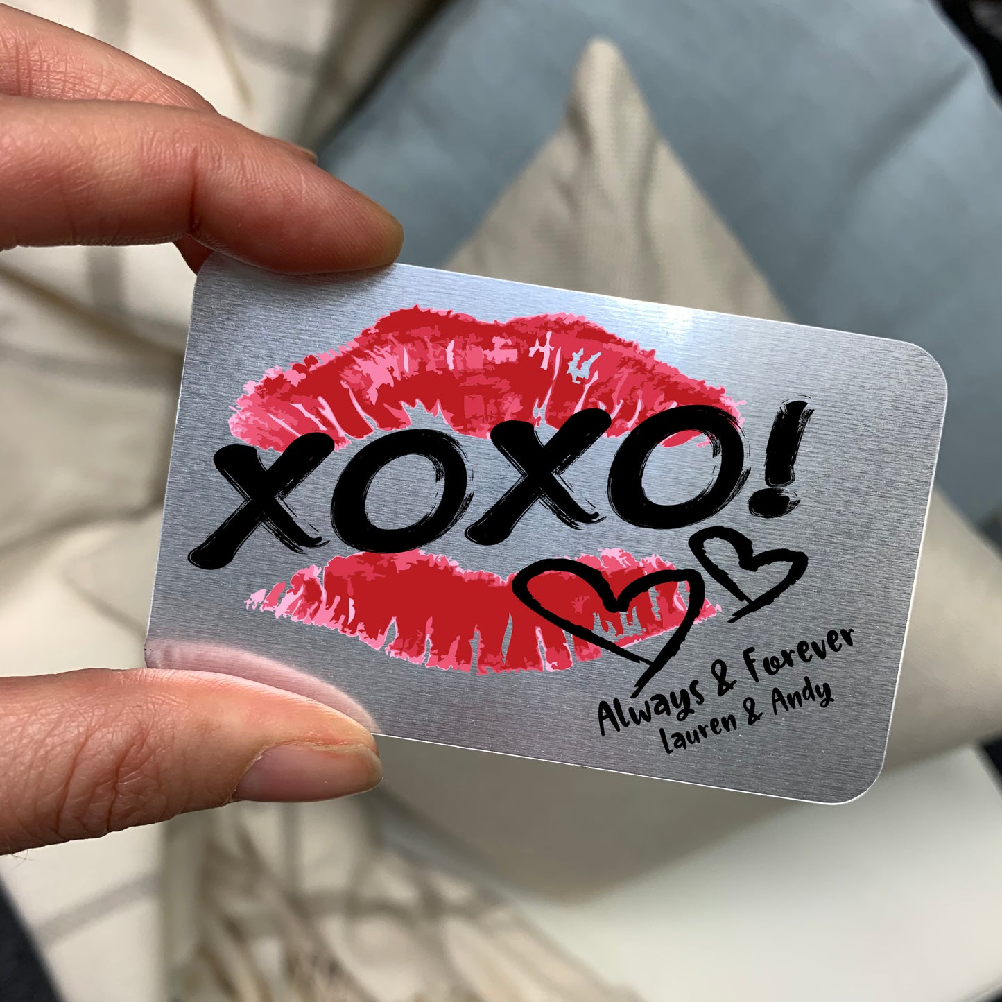 Always And Forever Metal Wallet Card