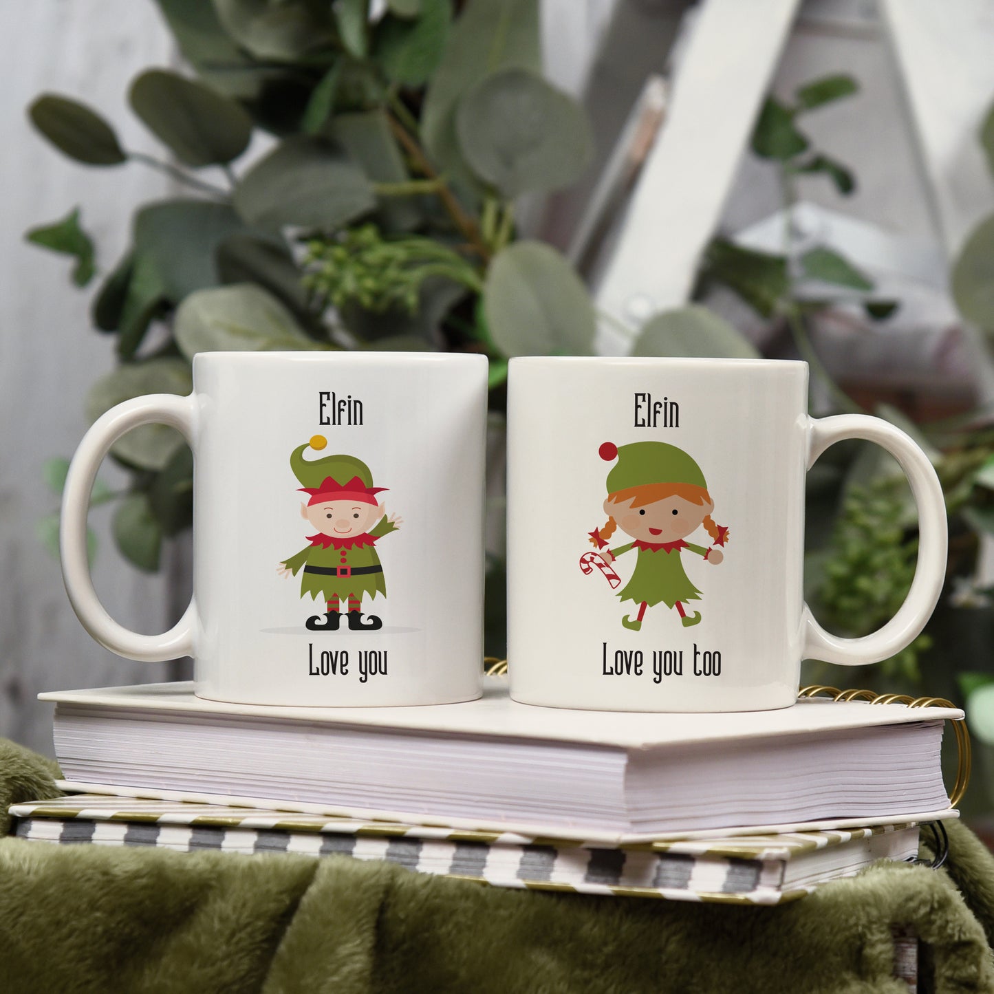 Elfin Love You Christmas Mug Set