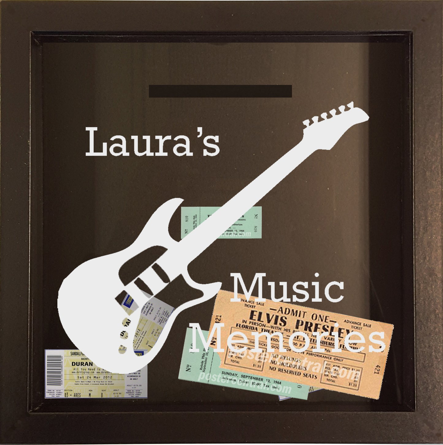 Guitar Gig Ticket Collection Box