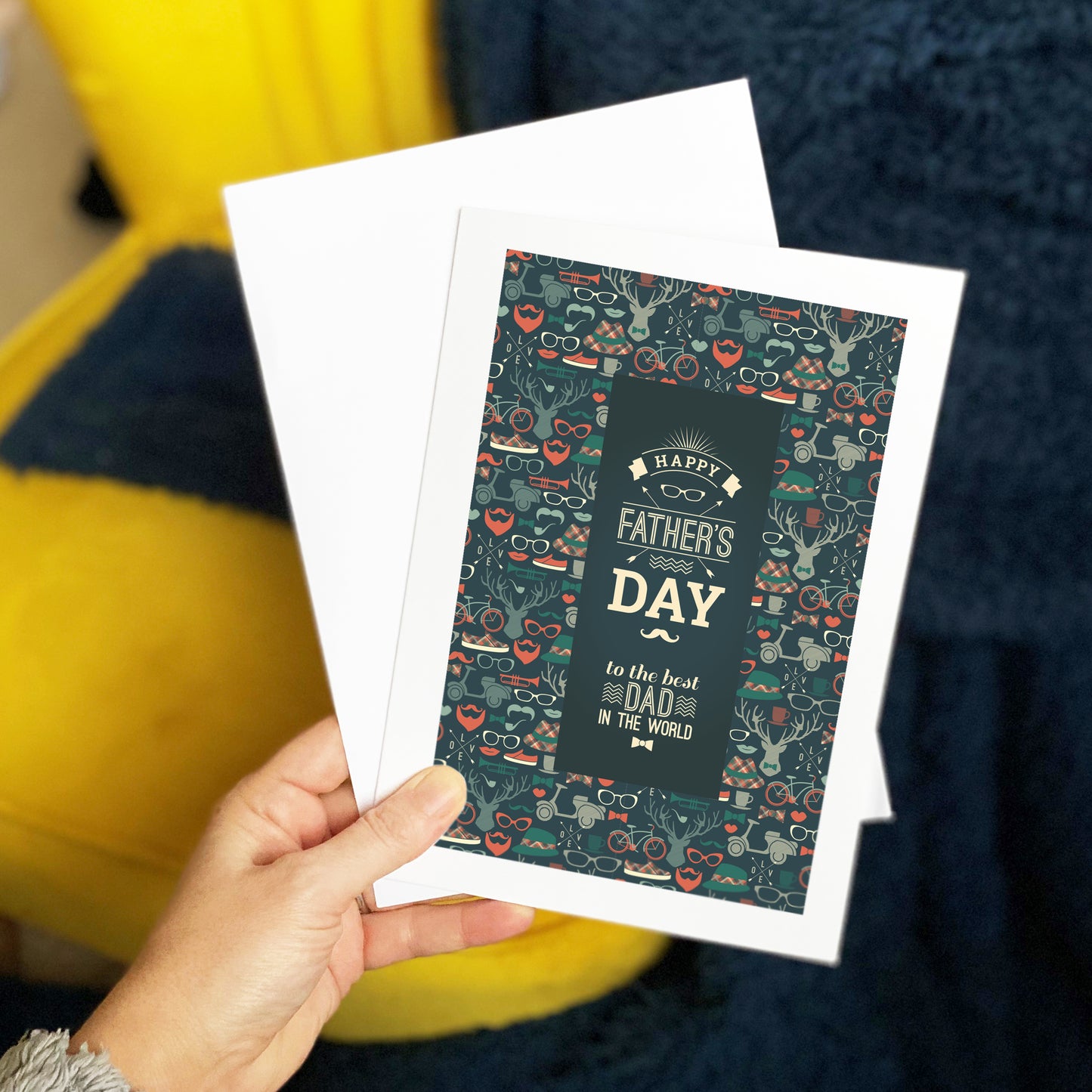 Hipster Dad Father's Day Card