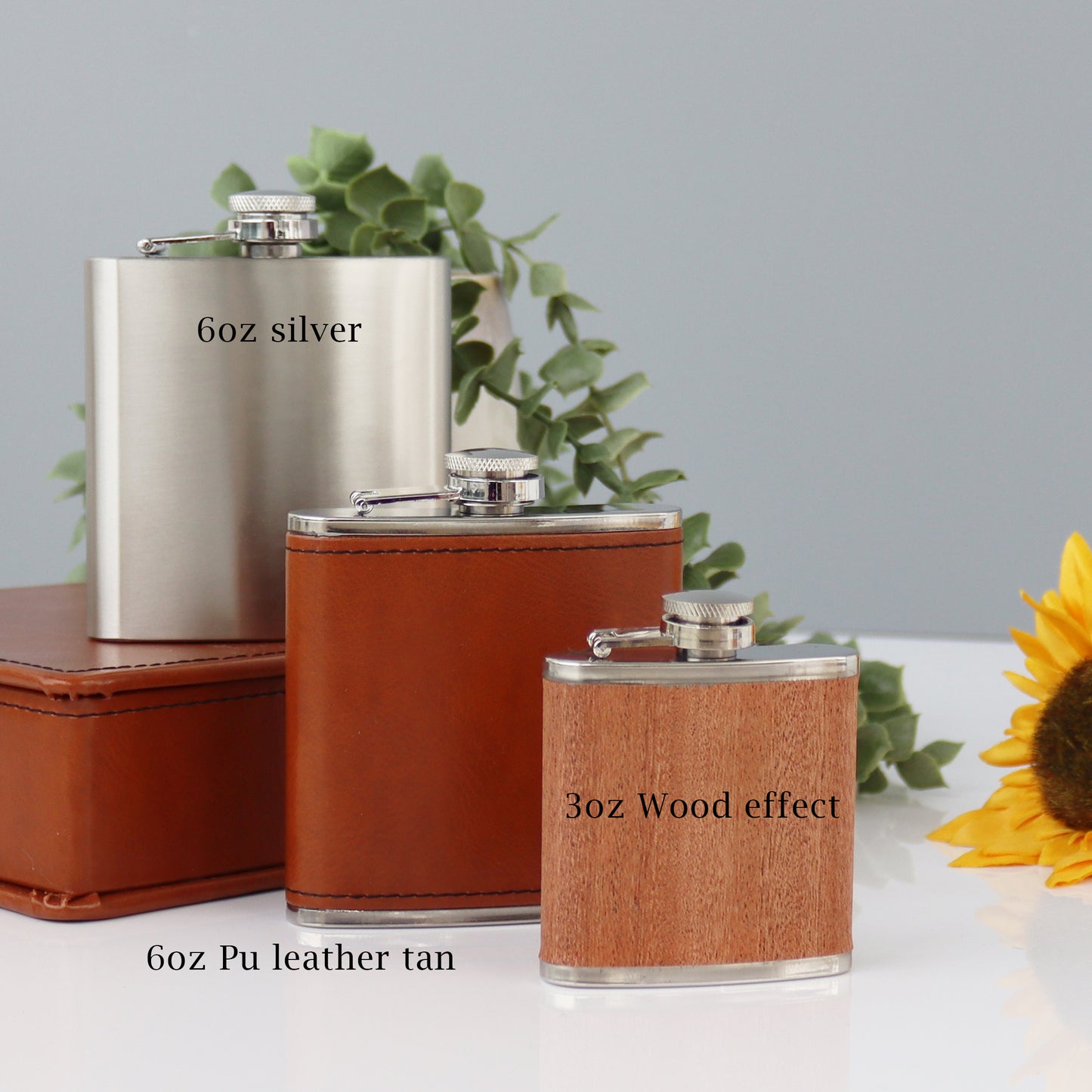 Personalised Stainless Steel Wedding Hip Flask