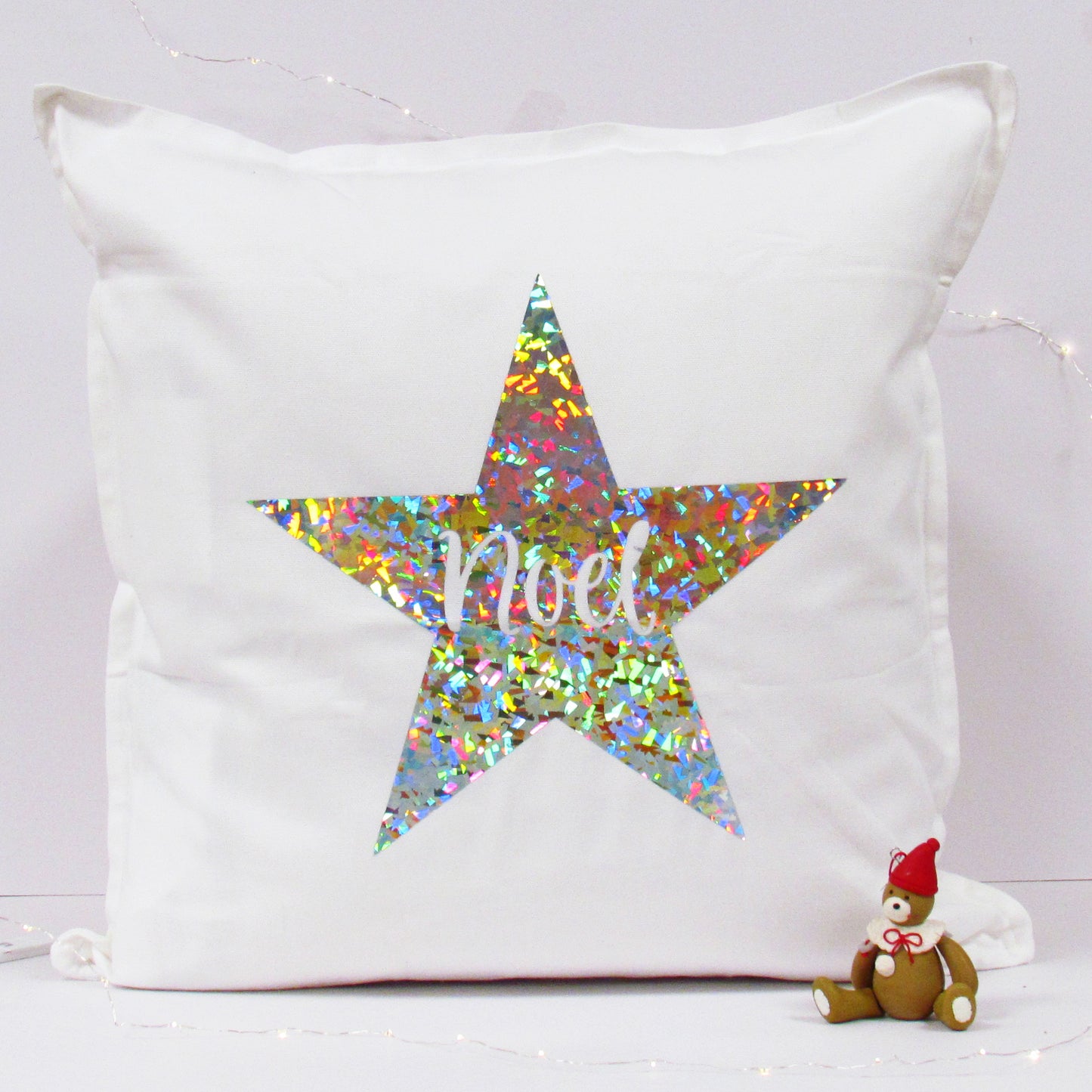 Noel Christmas Star Cushion