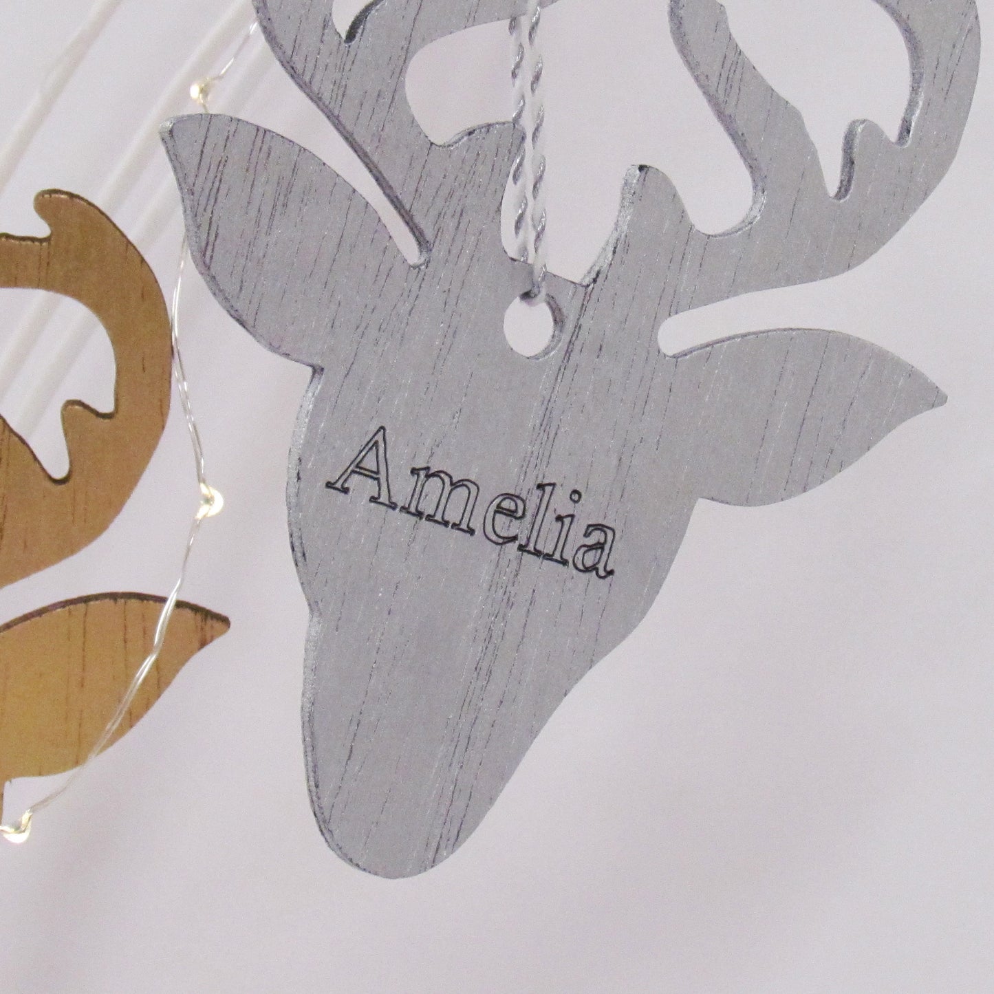 Stag Head Christmas Bauble
