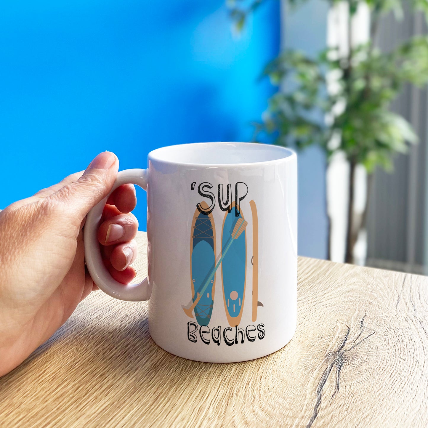 Sup Beaches Paddleboard Mug