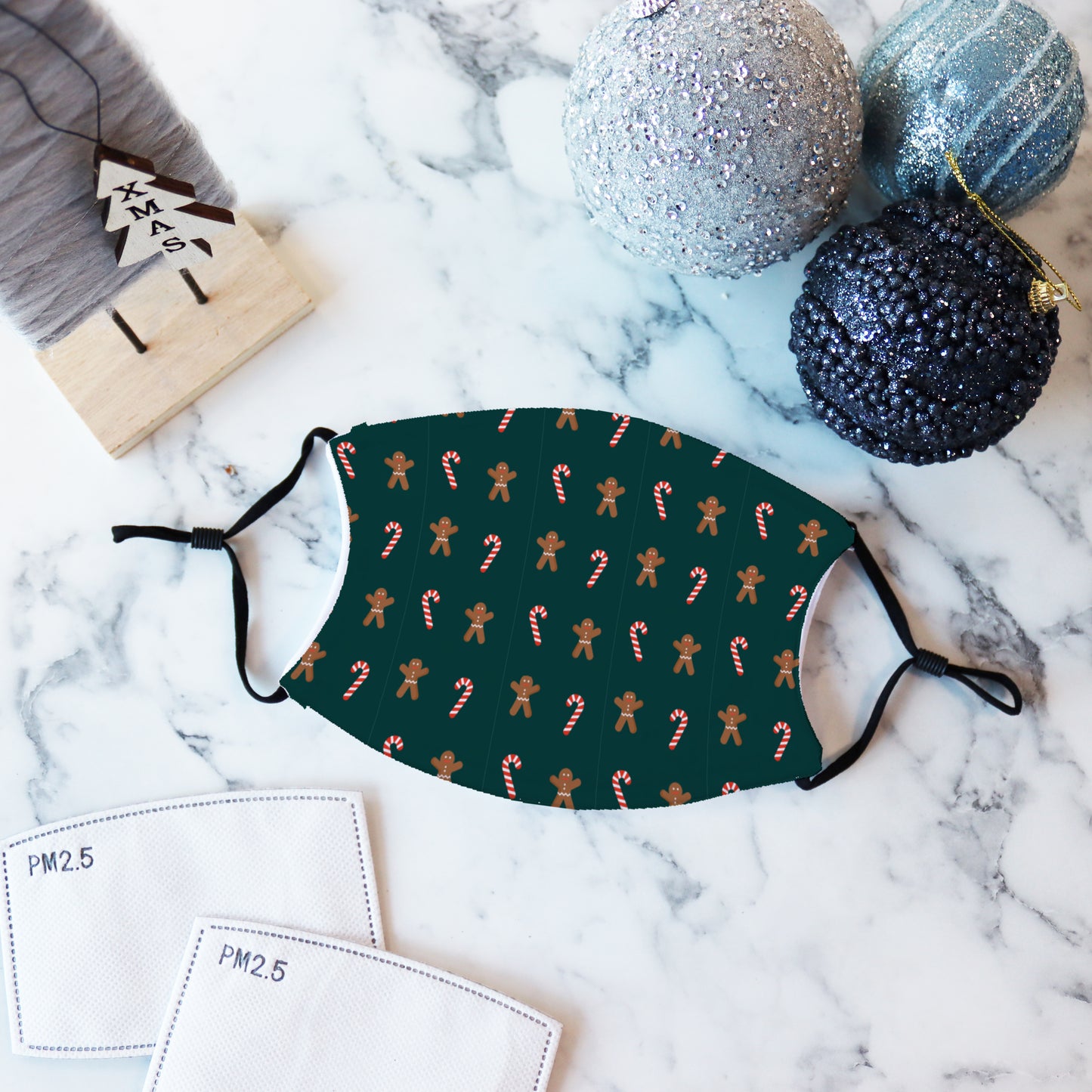 Gingerbread Pattern Winter Facemask