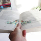 clear floral acrylic thumb page holder book buddy