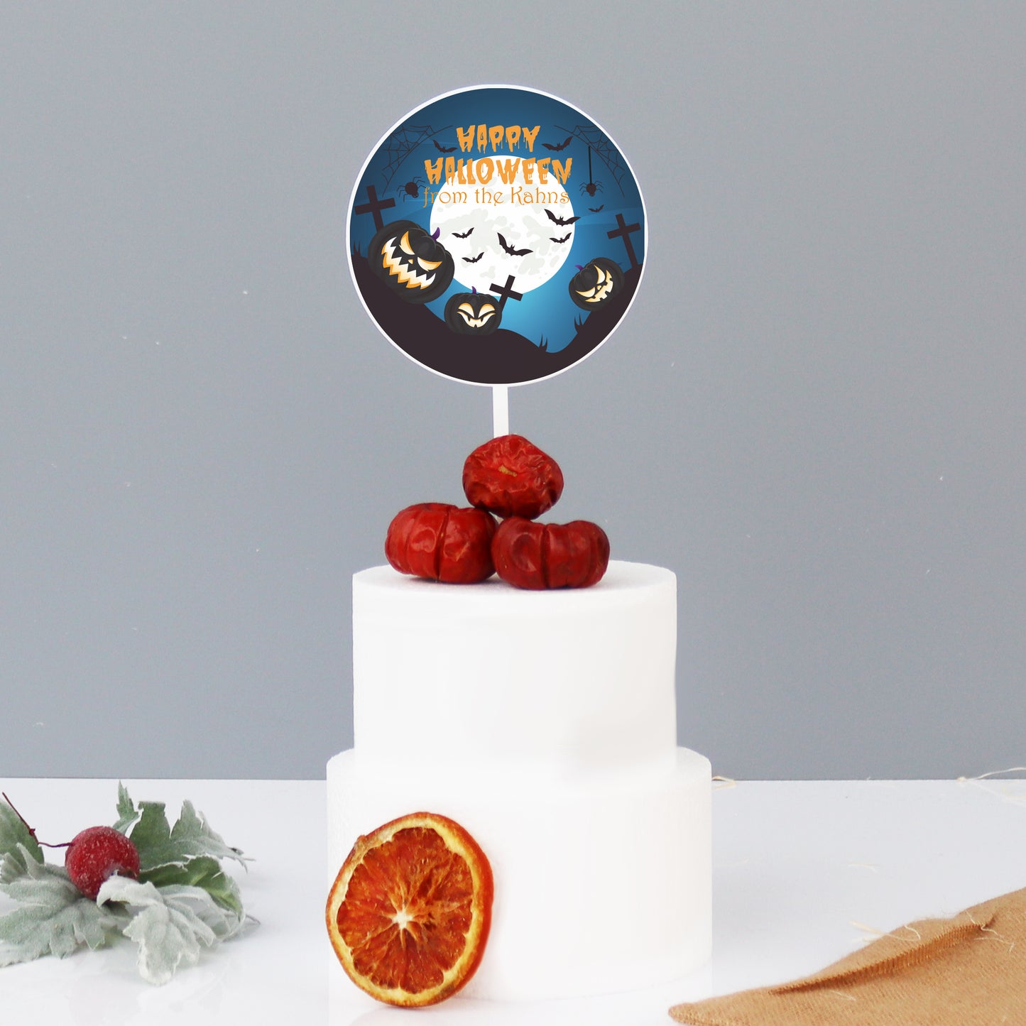 Halloween Cake Topper Personalised