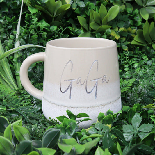 Stoneware Glazed Hand Engraved Mug