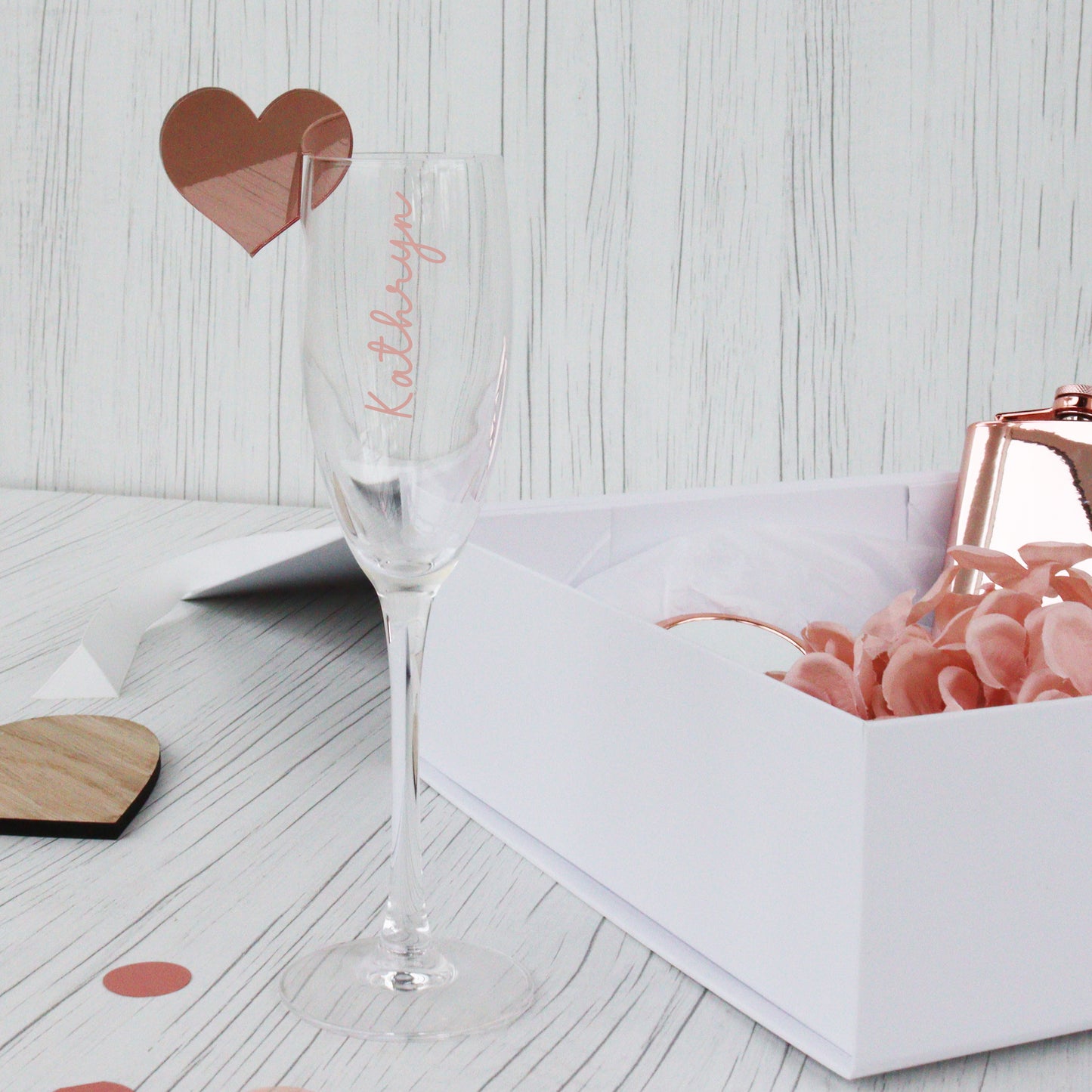 Personalised Bridesmaid Printed Prosecco Glass