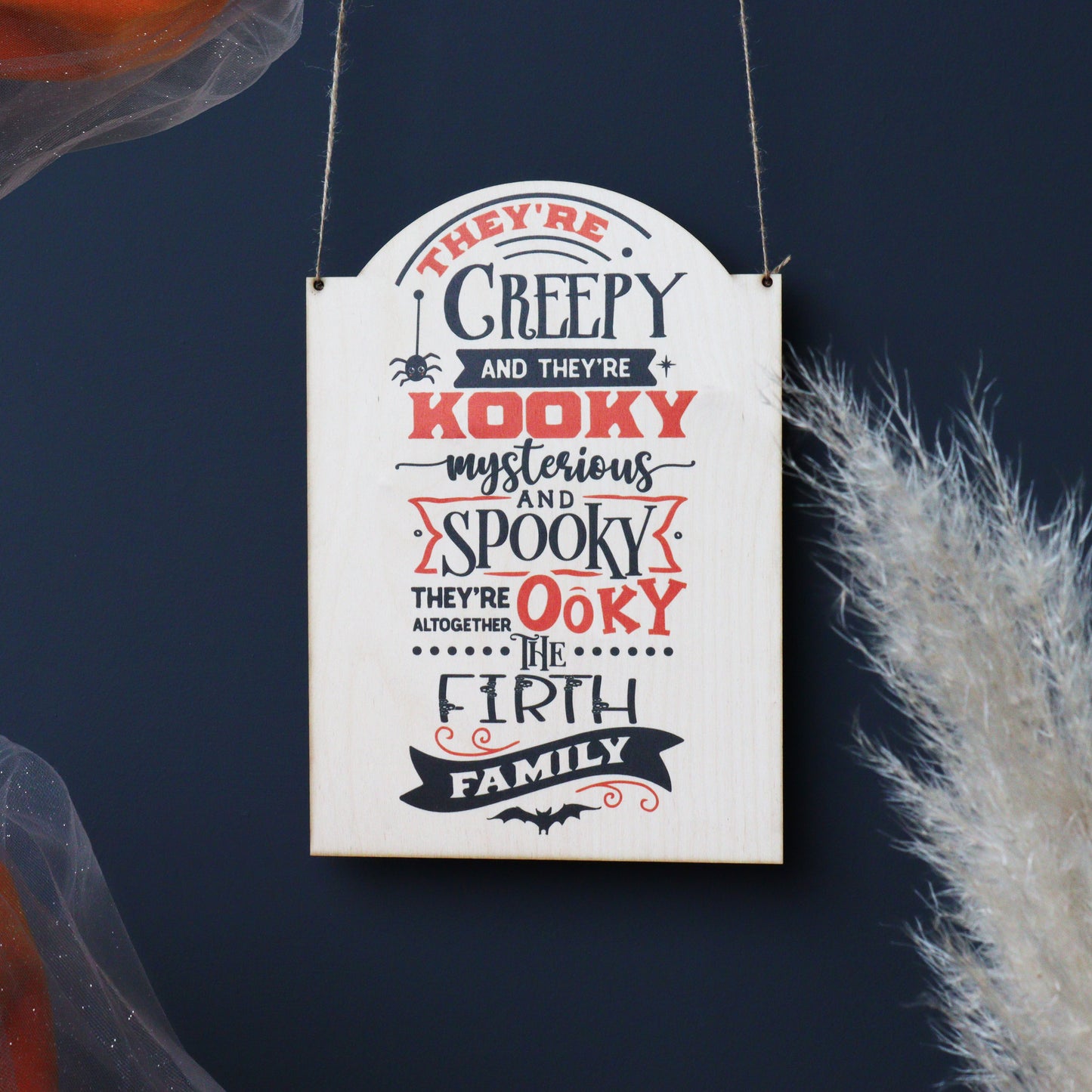 Personalised Halloween Hanging Sign