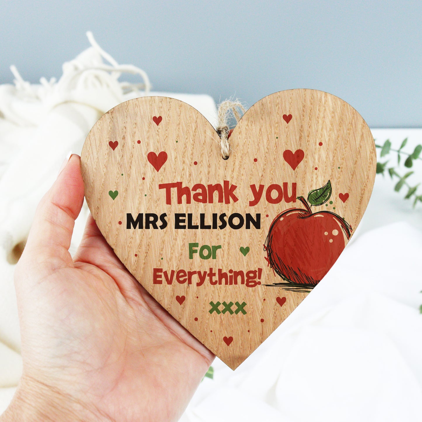 Thank You Teacher Heart