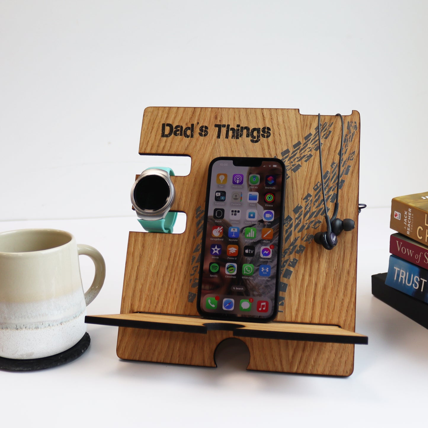 printed phone holder and watch and key holder