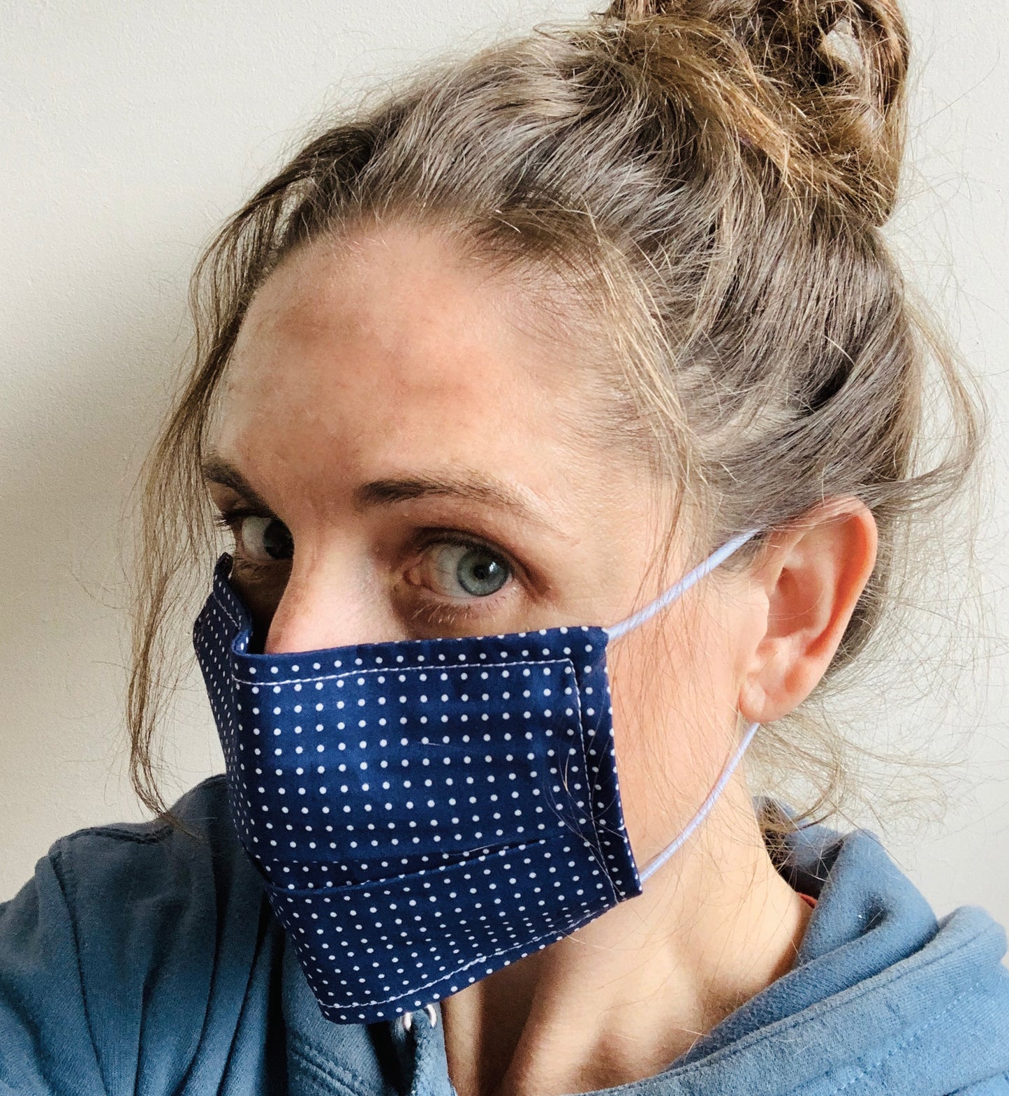 Pack Of Three 100% Assorted Navy Face Masks