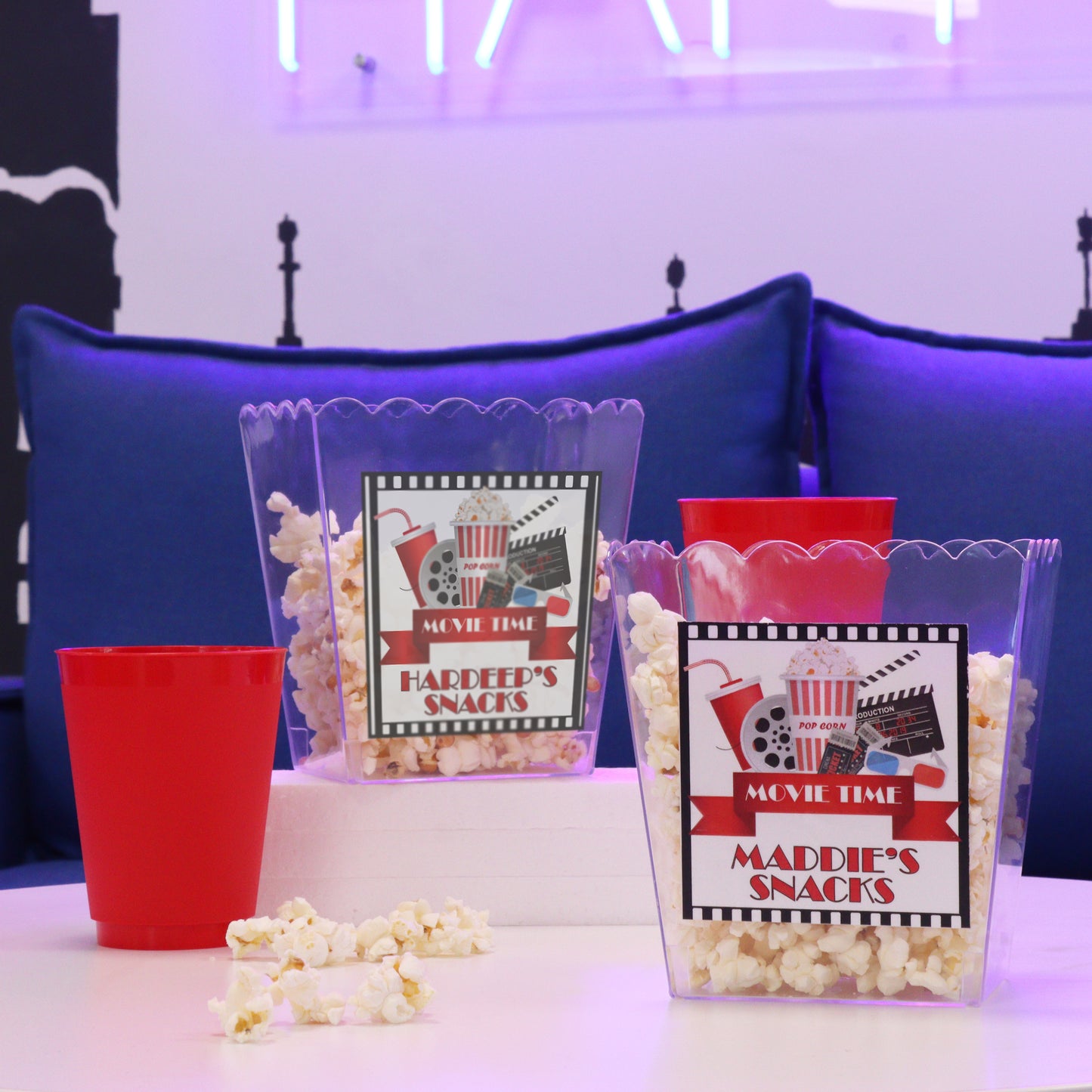 Movie Night Snack Popcorn Box