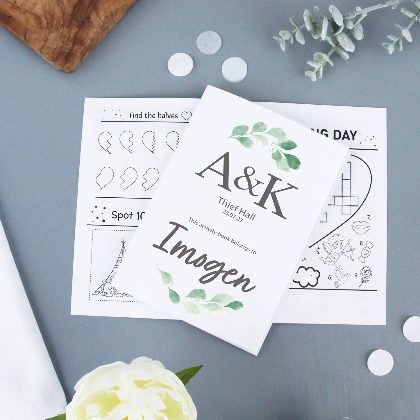 Wedding Activity Pack Children Botanical