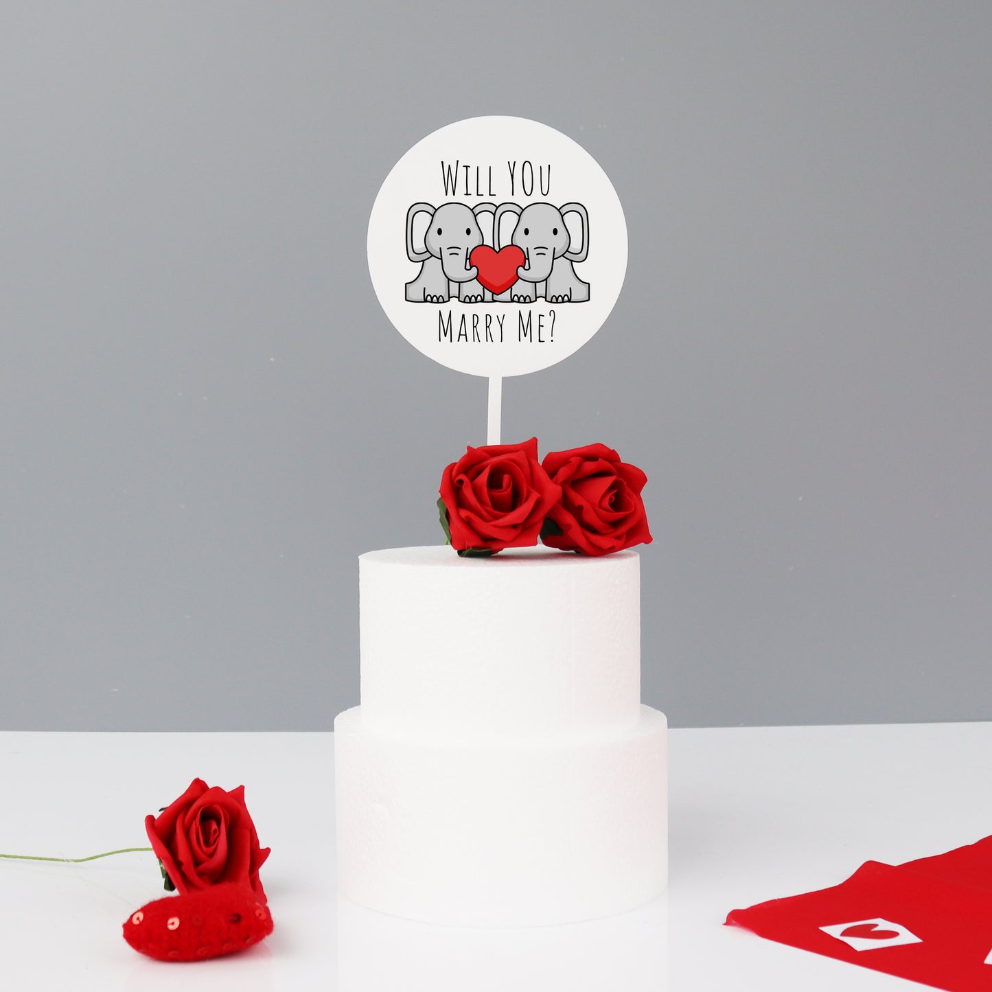 Proposal Cake Topper