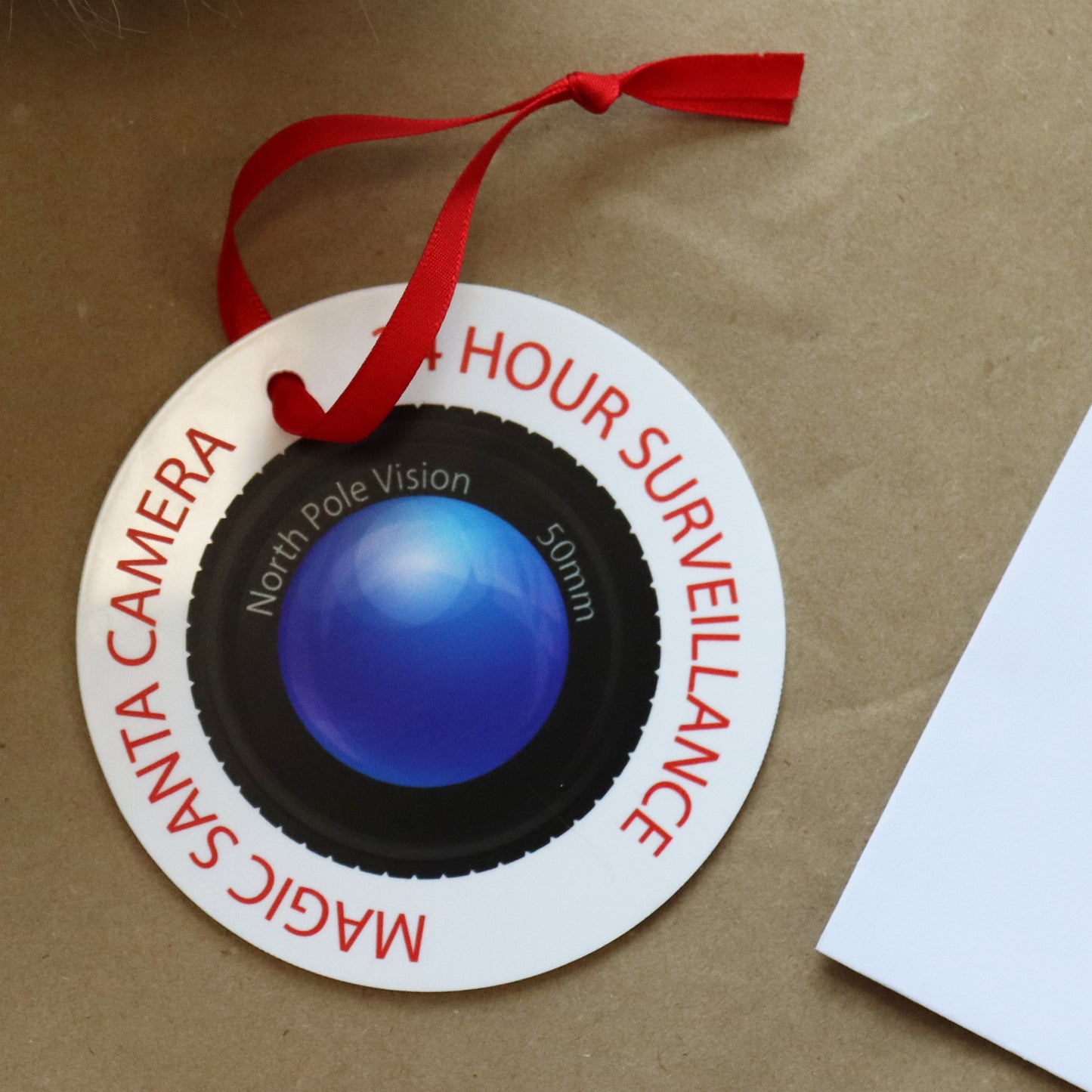 Personalised Letter From Santa With Santa Camera Bauble