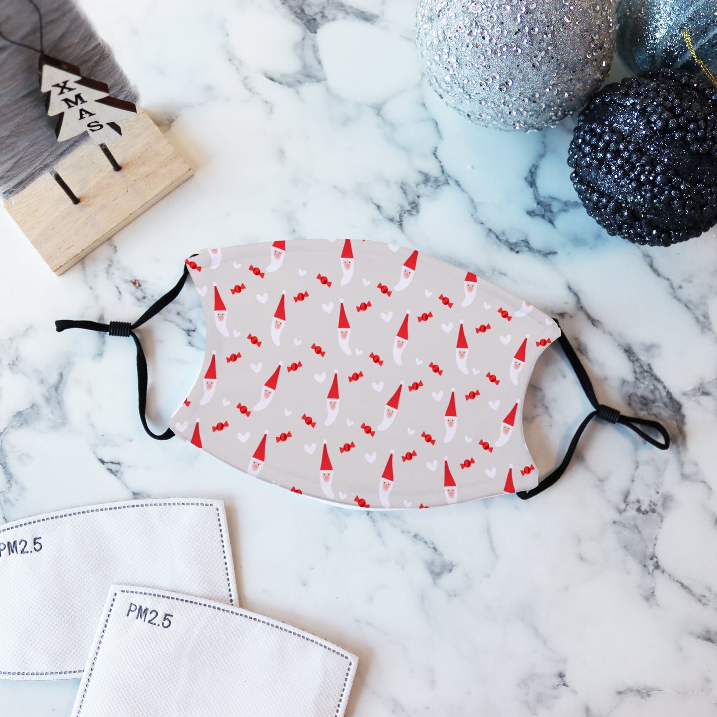 Christmas Santa Face Mask