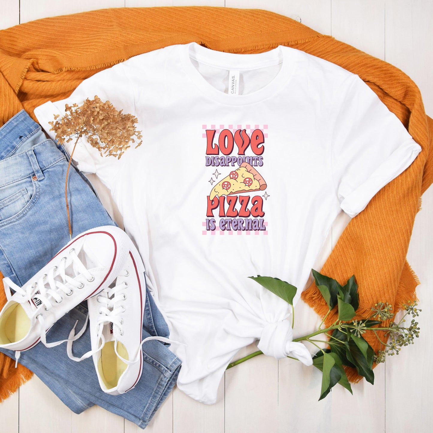 Love Disappoints Pizza Is Eternal Tshirt