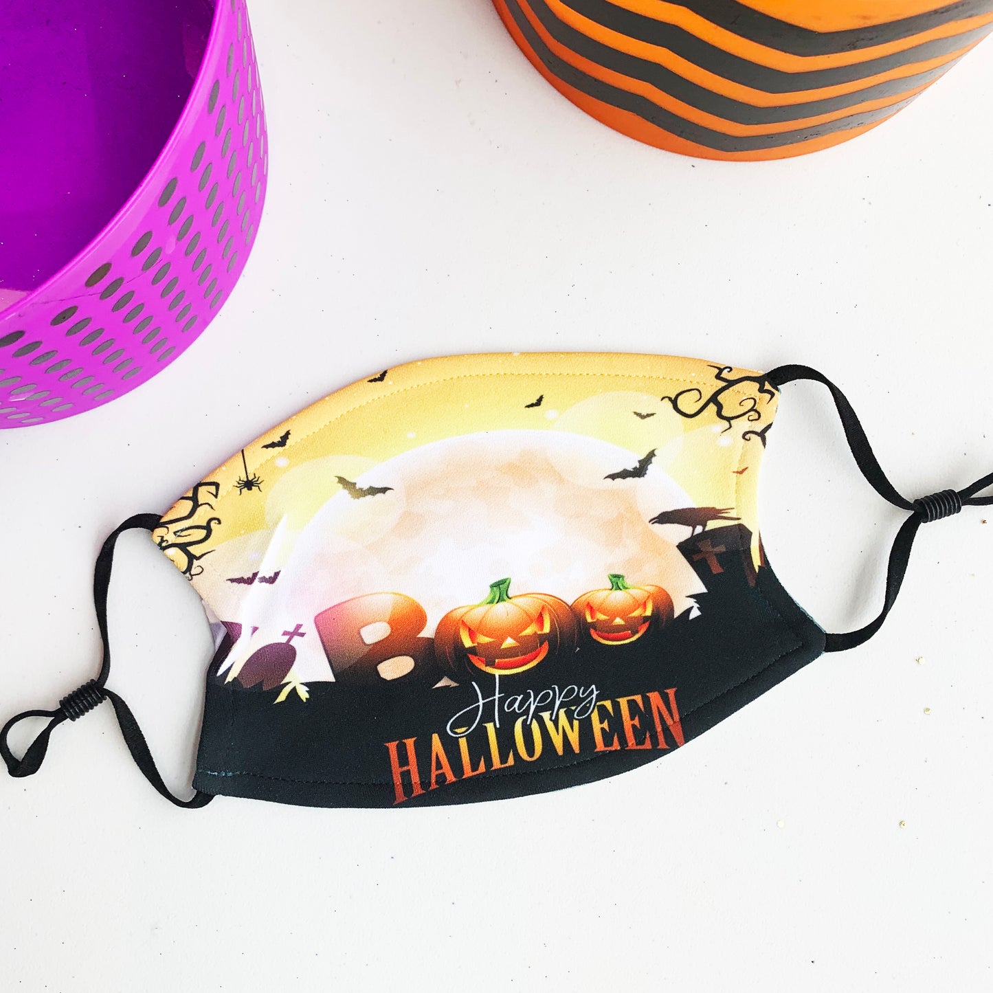 Boo Halloween Face Mask