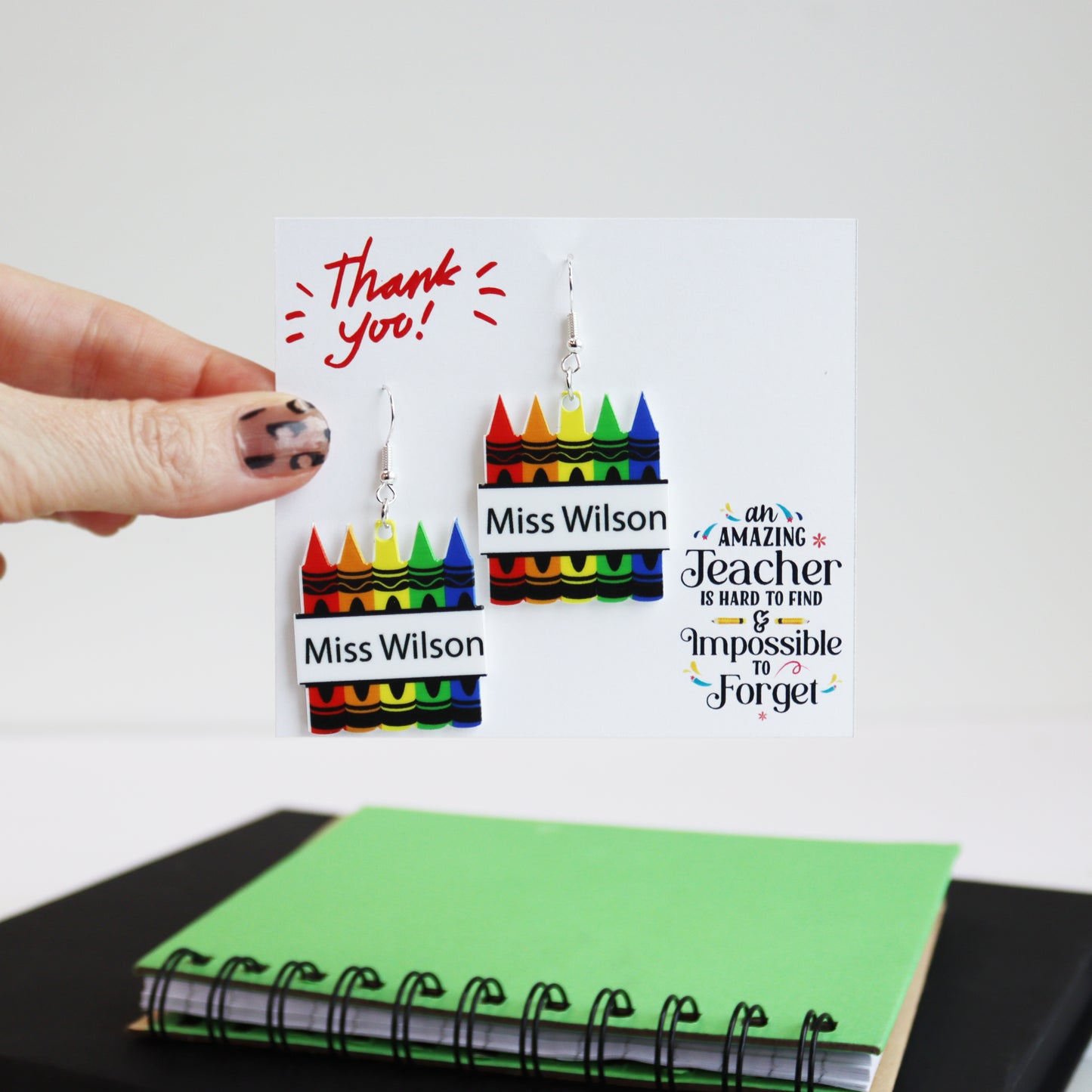 Personalised Teacher Earrings