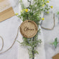 Personalised Round Wooden Place Name Setting