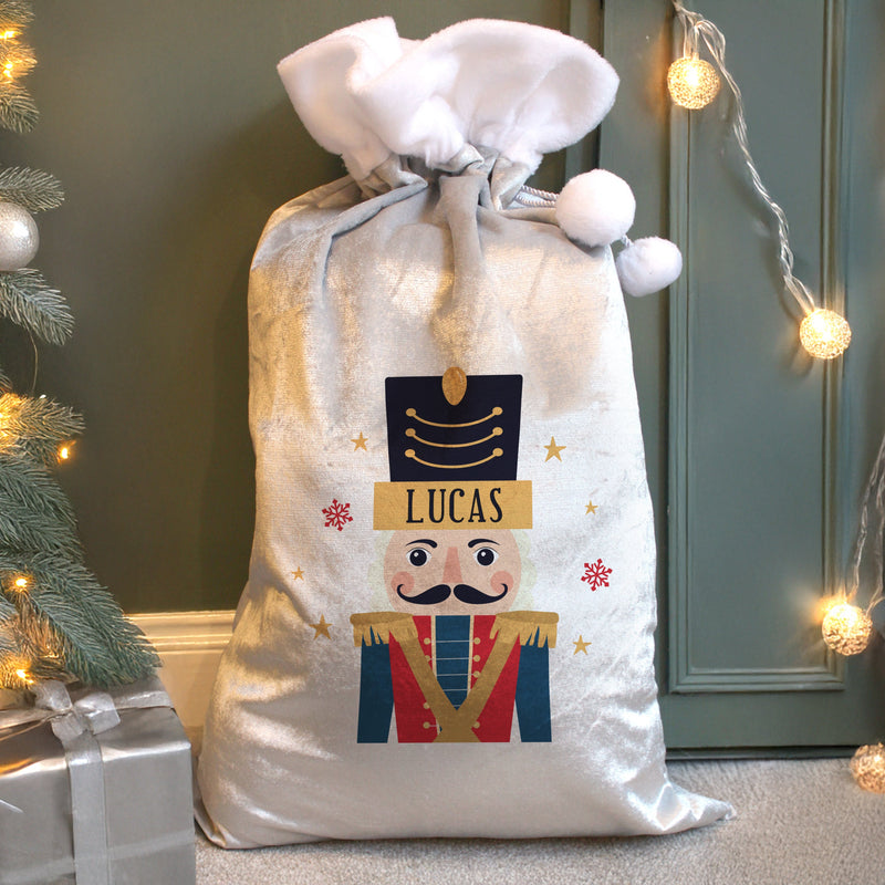 Personalised Nutcracker Christmas Sack with personalised text, view 4