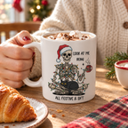 Look At Me Being All Festive Skeleton Mug