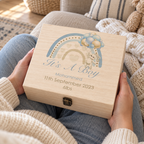 Personalised Rainbow Baby Boy Gift Box