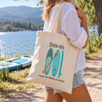 Personalised I Paddle For Balance Paddleboard Tote Bag