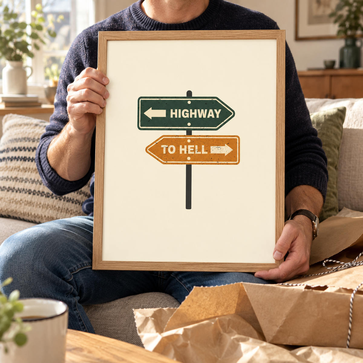Highway To Hell Music Print