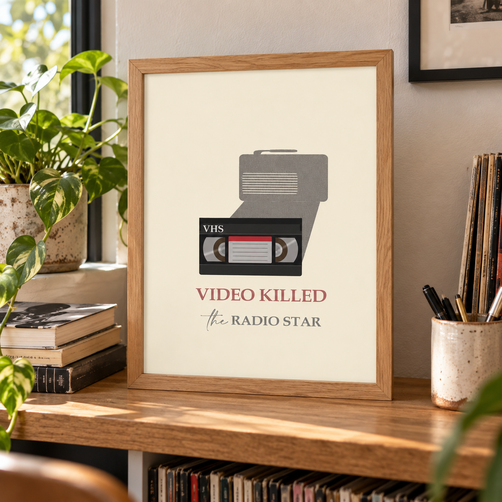Video Killed The Radio Star Music Print