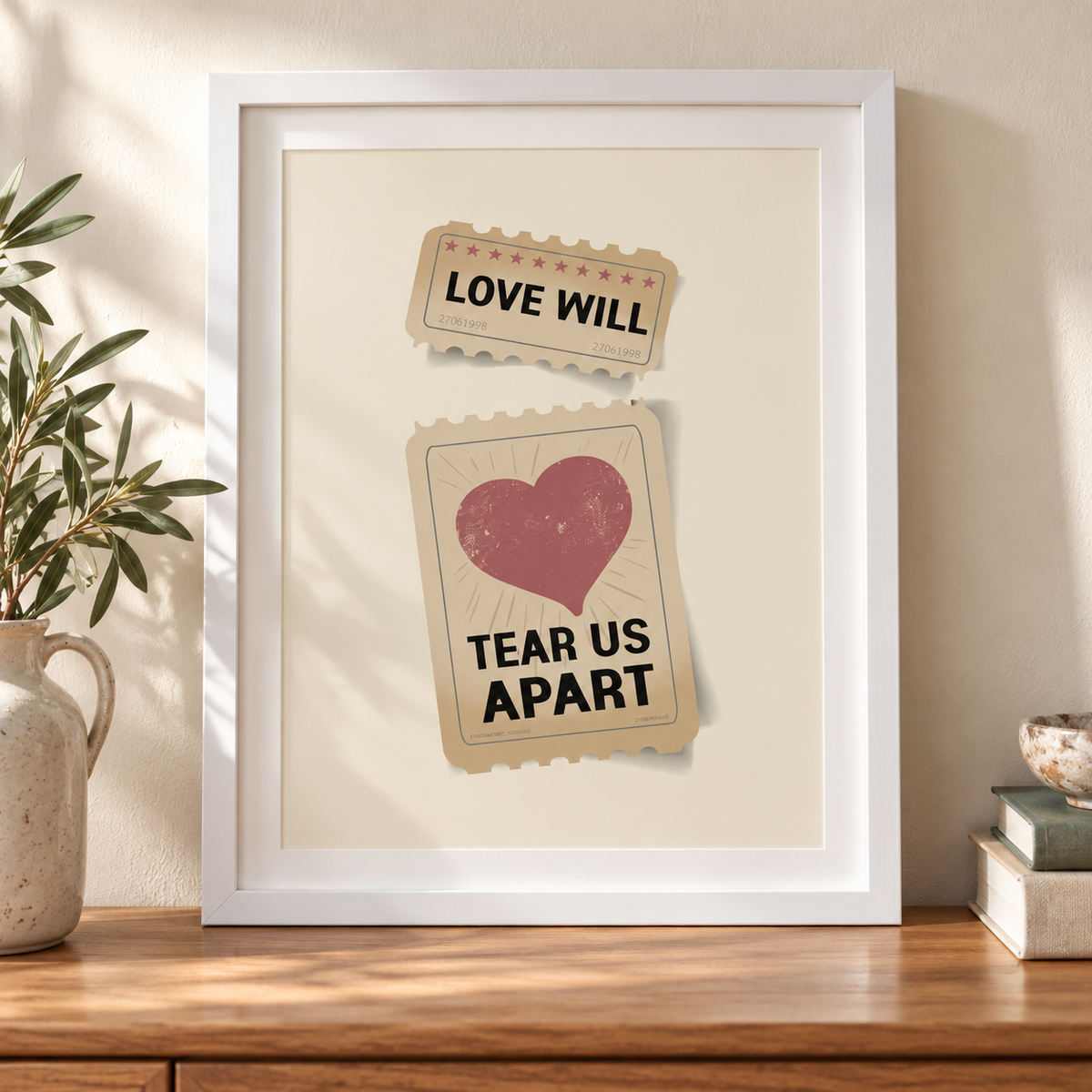 Love Will Tear Us Apart Music Print