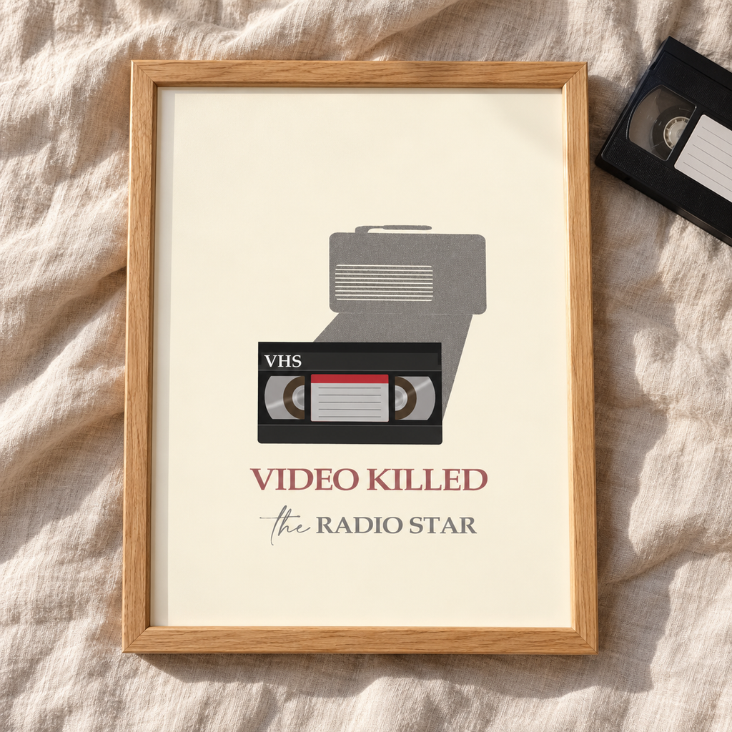Video Killed The Radio Star Music Print