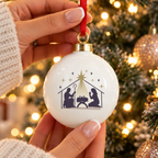 Personalised Nativity Bauble