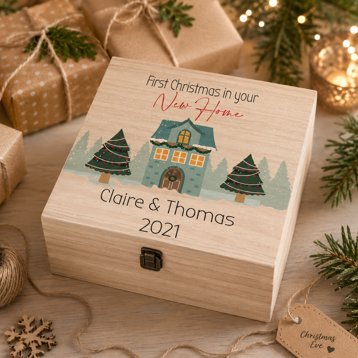 Personalised Couples Christmas Eve Box
