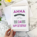 Personalised Special Date Vintage Birthday Card