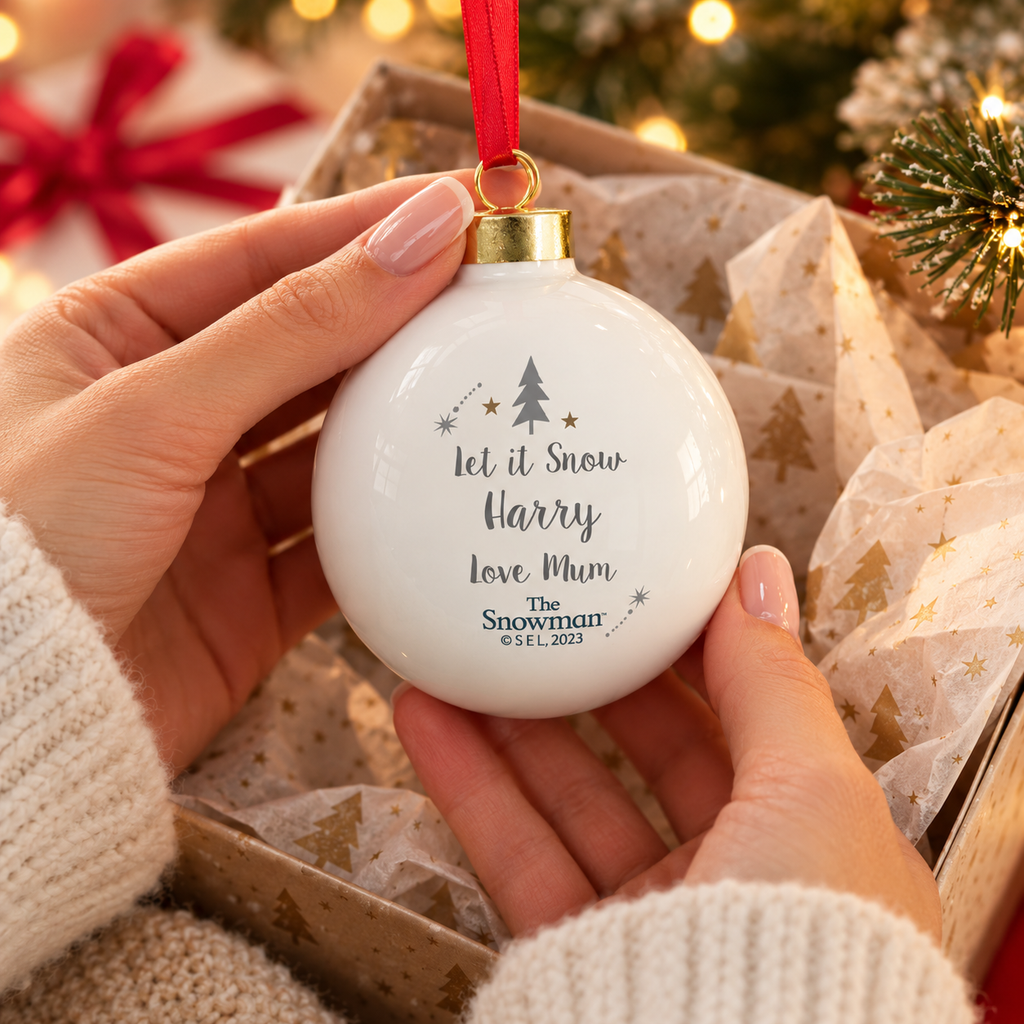 Personalised The Snowman Magical Adventure Bauble