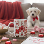 Cute Gnome Heart Valentine's Mug
