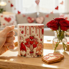 Cute Gnome Heart Valentine's Mug