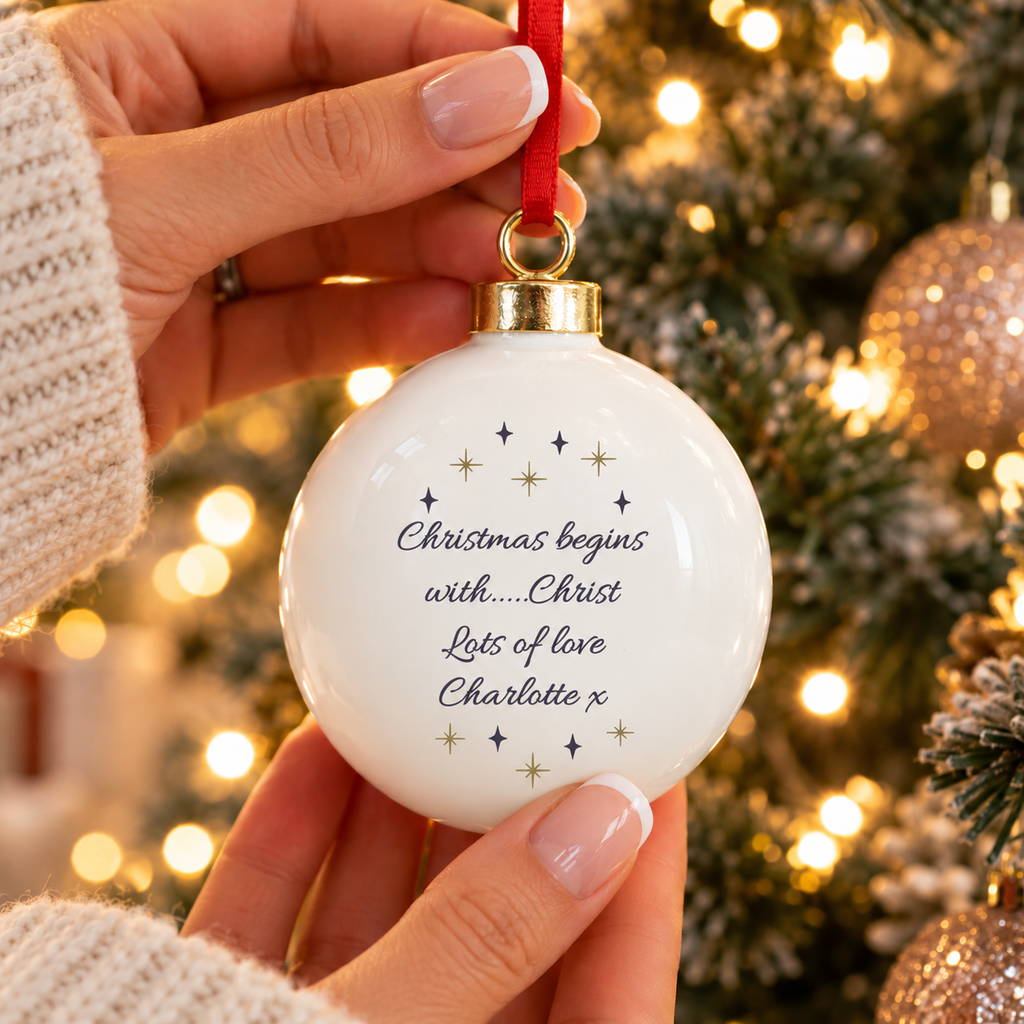 Personalised Nativity Bauble