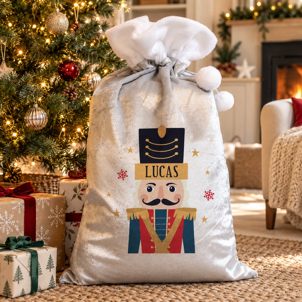 Personalised Nutcracker Christmas Sack