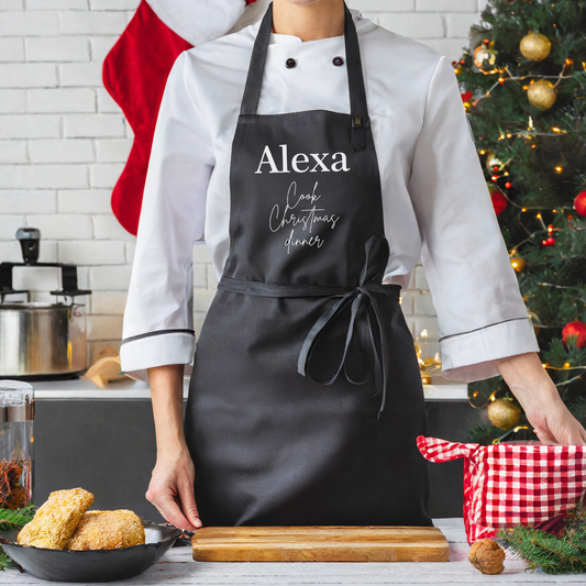 Alexa, Cook Christmas Dinner Apron