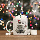 Funny Christmas Skeleton Mug – “Look At Me Being All Festive” White Ceramic Mug